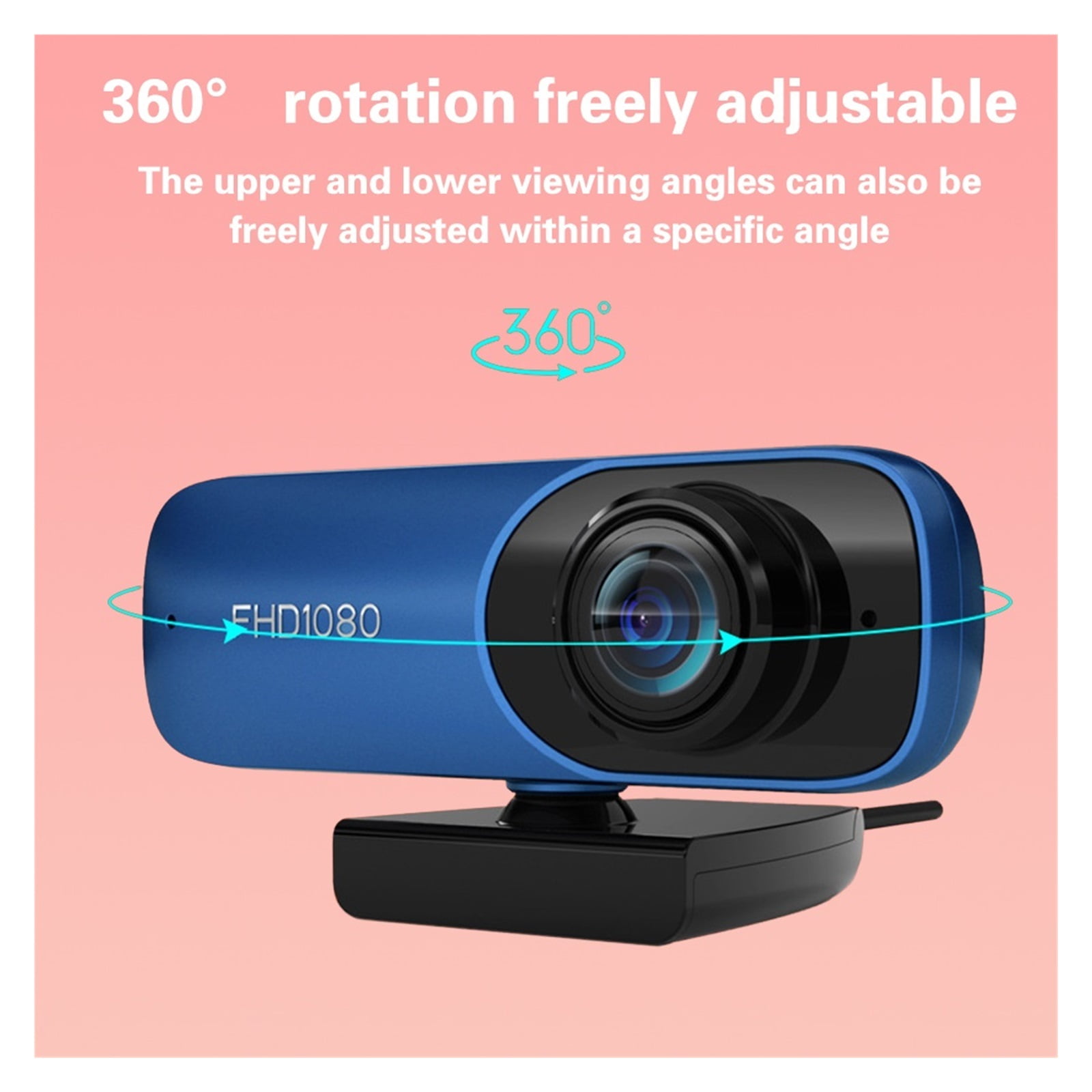 Webcam FHD 1080P 60FPS H.264 Auto Focus Webcam With Microphone Privacy Cover For Desktop Laptop PC Meeting Streaming Web Camera USB ,HD Video
