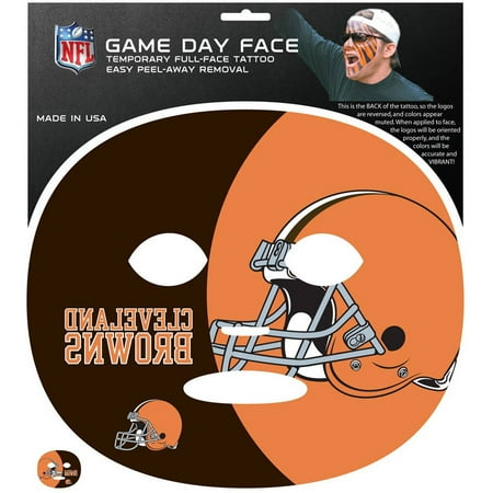 NFL Cleveland Browns Game Day Face Temporary Tattoo