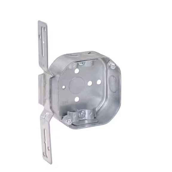 Southwire New and Old Work 14 cu in Octagon Galvanized Steel Weatherproof Box Silver