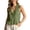 Green, variant on Neck Sleeveless Ruffle Tank Top Casual Summer Vest Camisole Beaded Women Athletic Graphic Tops for Women Sleep Shorts Women Dance Adjustable Camisole Sleeveless Top Women Tops Women Athletic Tops