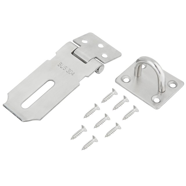 Cerrojo grueso de acero inoxidable, cerradura de puerta antirrobo, cerrojo, accesorios de hardware para ventana (4 pulgadas)