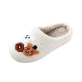 thumbnail image 3 of Halloween Women's Winter Slippers Ghost Pumpkin Pattern Soft Warm Indoor Shoes Cozy Holiday Home Footwear 41, 3 of 6