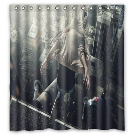 Deyou Jump Roof Skyserr Shower Curtain Polyester Fabric Bathroom Deyou Jump Roof Skyserr Shower Curtain Polyester Fabric Bathroom Size 66x72 Inches