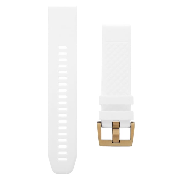 LITINKIMI Watch Band Replacement Strap Rubber Watch Strap White 1Pack for Comfortable Wear
