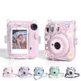 thumbnail image 3 of Camera Case Scratch-Resistant Crystal Storage Protective Cover With Straps Sticker Compatible For Instax Mini 12, 3 of 8