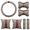 Beige, variant on 7PCS Steering Wheel Cover Set for Women, Car Accessories with Car Neck Pillows Lumbar Support Pillow and Seat Belt Covers, Universal Fit 14-15.5 inches (Red)