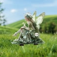 thumbnail image 4 of Fuebueo Garden Fairy Statues Yard Decor Angel Sculpture Realistic Figurine Decor, Antique Resin Craft Home Table Decorations Lawn Yard Art Porch Patio Housewarming Garden, 4 of 8