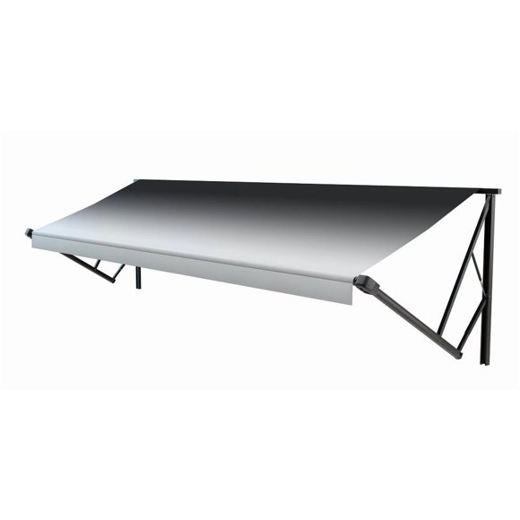 Lippert Composants Auvent V000211455 Solera; Auvent de Patio; Kit de Matériel Électrique Ou Hybride à Acheter Séparément; Longueur de 12 Pieds x Extension de 8 Pieds; Dégradé Noir; Tissu Anti-Rayures/anti-Moisissure
