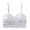 White, variant on Women Soft Wirefree Beautiful Back Lace Bra Brassiere Underwear Lingerie Intimates With Adjusted-straps