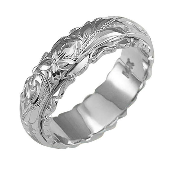 Mortilo Bagues Bagues Argent Argent Élégantes Mariage Or et Bijoux 925 Bagues Fleur Bijoux Liquidation Argent 7
