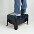 thumbnail image 4 of Wisconic 10.9 Inch Storage Step Stool Made Of Sturdy, Black Polypropylene With Non-Slip Feet, Includes A Storage Tray 250 Pound Maximum Weight Capacity, 4 of 5