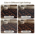 thumbnail image 7 of ODIKA Optical Molten Border Motif Intersecting Glowing Hallway Illusion for Master Suite, California King, Under Bed, Foldable Easy Care, 7 of 7
