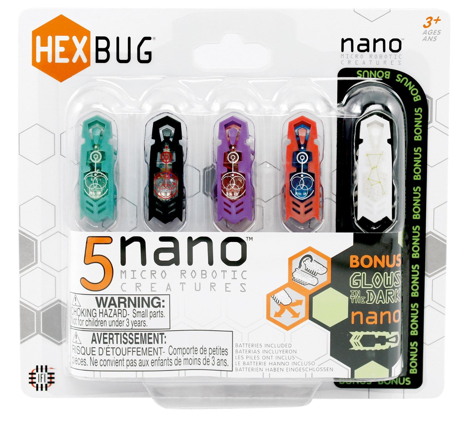 5 Nano Motion Newton Set Hex Robot Bug Micro Toys HexBug 