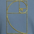 thumbnail image 3 of CafePress - Golden Ratio Sacred Fibonacci Spiral T Shirt - Mens Comfort Colors Shirt, 3 of 5