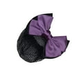 thumbnail image 2 of Decodeary Wide Application Hairnets For Bun Bank Workers And Air Hostesses Professional Hair Bun Cover purple, 2 of 6