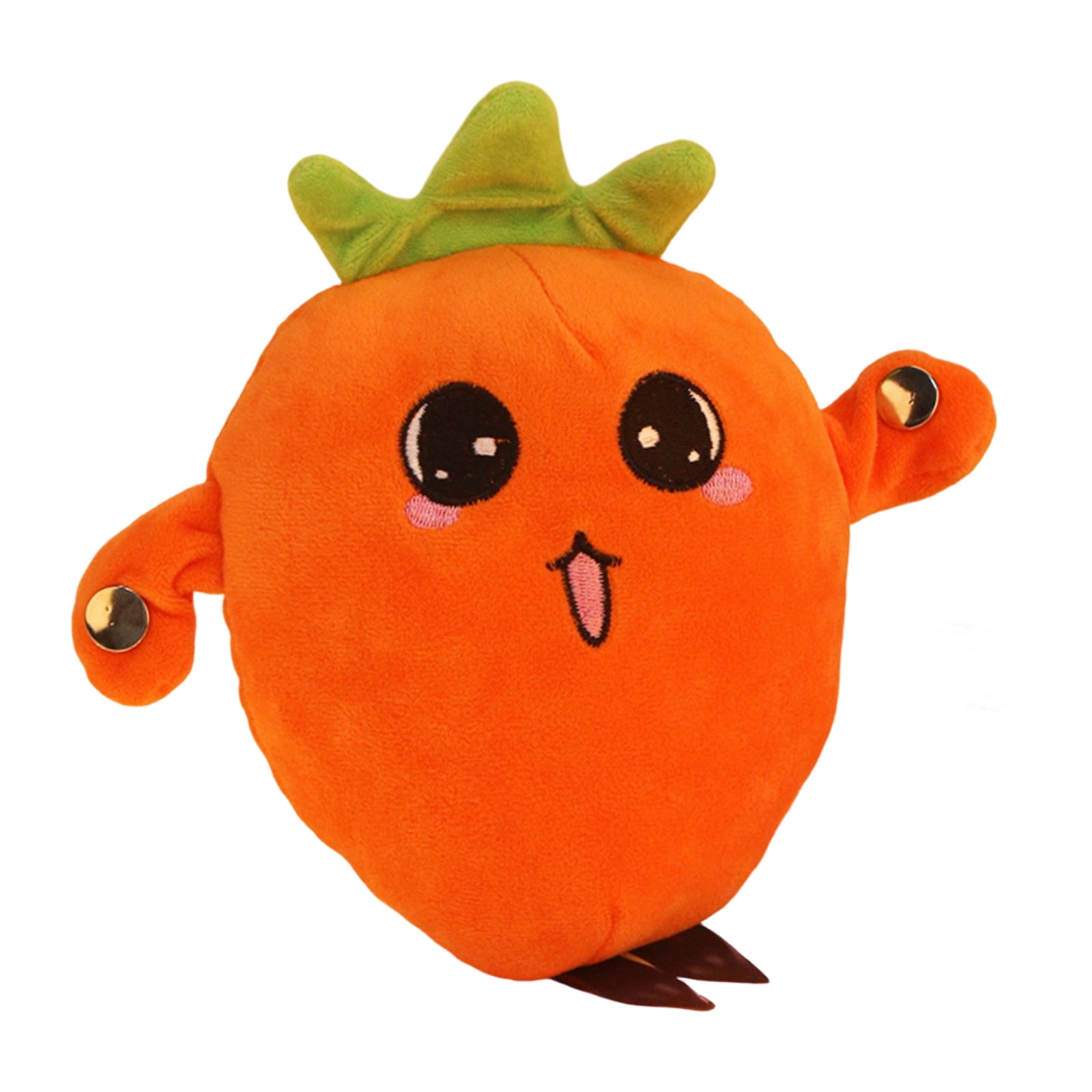 Soft Plush Musical Sensory Toy Interactive Plush Toy with Sounds Skin Touch Activated Sound Doll Dual Mode Educational Toy Fruit Style Christmas Birthday Gift for Kids All Ages