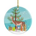 thumbnail image 1 of Guanaco Christmas Ceramic Ornament, 1 of 1