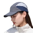 thumbnail image 2 of Minjewel Unisex Quick Drying Baseball Cap - Outdoor Sports Hiking Cap, Thin Breathable Color Blocked Hat for Men and Women, Moisture-Wicking for Running, Athletic Performance Cap,Gray, 2 of 5