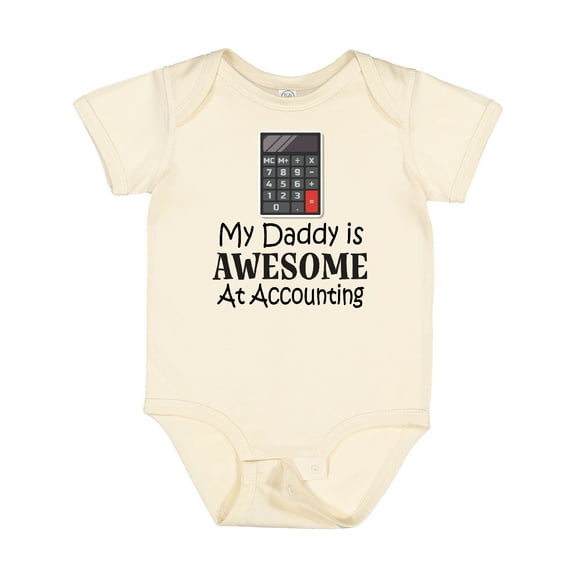 Inktastic Accountant Daddy is Awesome at Accounting Boys or Girls Baby Bodysuit