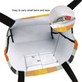 thumbnail image 6 of FORMRS Womens Canvas Tote Bag with Zipper Inner Pocket Shoulder Handbag, Stripes and Circle, 6 of 7