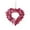 C, variant on Jessee Valentine Heart Wreaths for Front Door, 17 Inch Valentines Day Decorations with Heart Tinsel Foil Love Hanging Gift for Anniversary Wedding Party Wall Window Mantel Decor