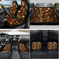 thumbnail image 2 of Yuyamidu Maple Leaves Car Seat Cover Full Set Non Slip Car Floor Mats Steering Wheel Cover Seatbelt Pad Gear Shift Cover Hand Brake Cover Cup Coaster Auto Interior Accessories Set of 15, 2 of 6