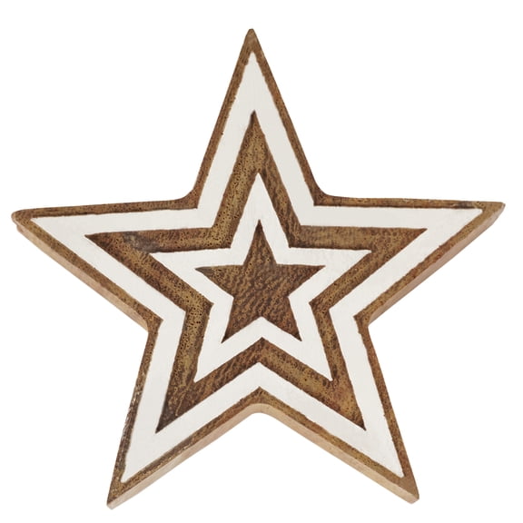IBA Indianbeautifulart Textile Printing Block Star Hand Carved Wooden Stamp Wood Block Printing Textile Stamps For Fabric/ Pottery Blocks-2.5