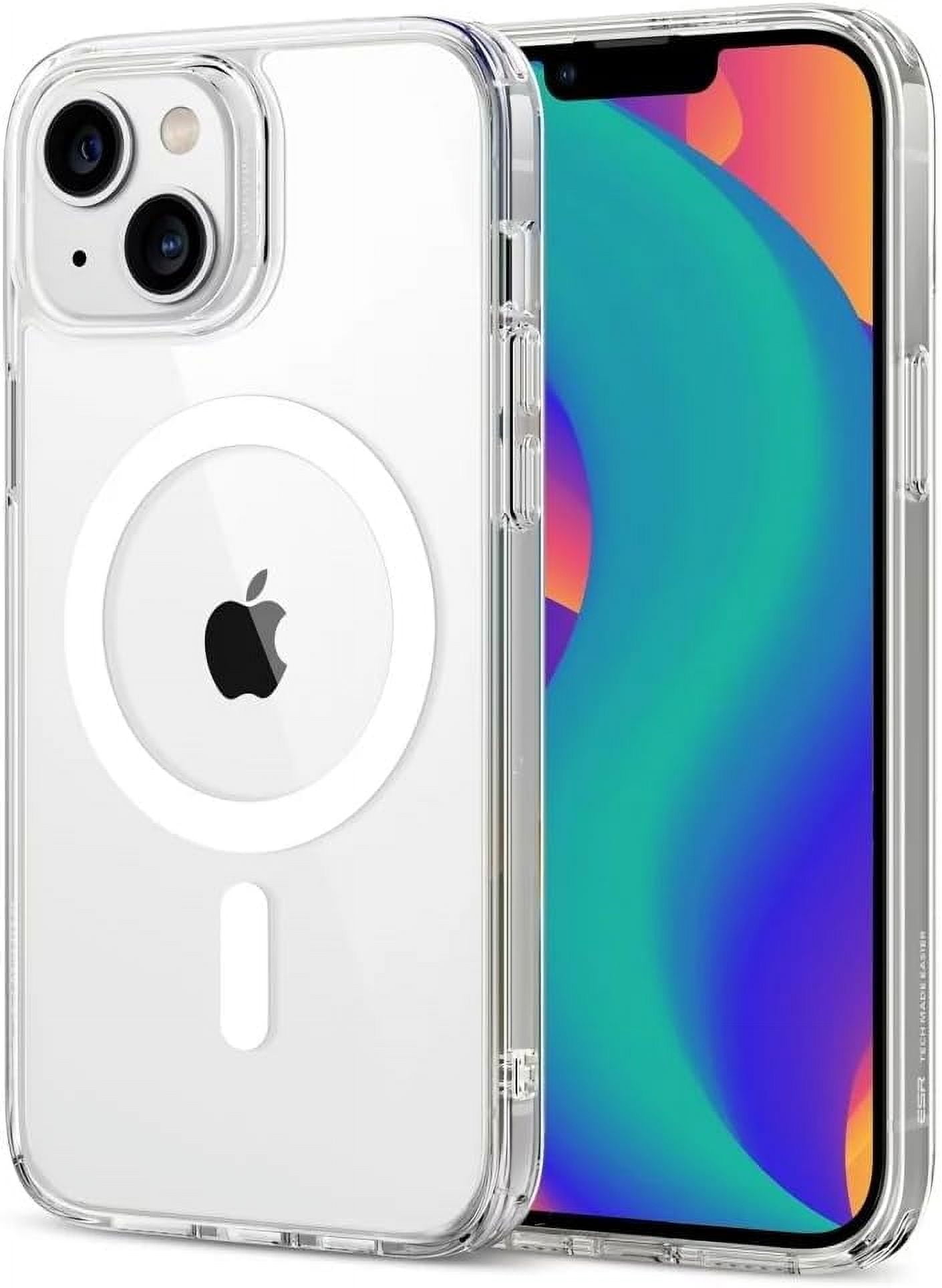 JJEAN-for iPhone 16 Plus Case, Camera Control, Compatible with MagSafe, Shockproof Military-Grade Protection, Magnetic Phone Case for iPhone 16 Plus, Classic Hybrid Case (HaloLock), Clear | Camera Co