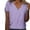 Purple, variant on Womens Shirts Comfortable Breathable Jacquard Short Sleeve Knitted V Neck Lace Knitwear Summer Tops for Women Black L