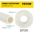thumbnail image 2 of VEVOR PEX Tubing, 1 inch x 500 ft PEX Pipe, Non Oxygen Barrier PEX-B Pipe White, Flexible PEX Water Line for Plumbing, RV Sewer Hose, Radiant Cooling, 2 of 9