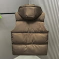 thumbnail image 4 of uublik Puffer Vest Men With Hood Warm Quilted Sleeveless Outerwear for Work Casual Travel Coffee, 4 of 5