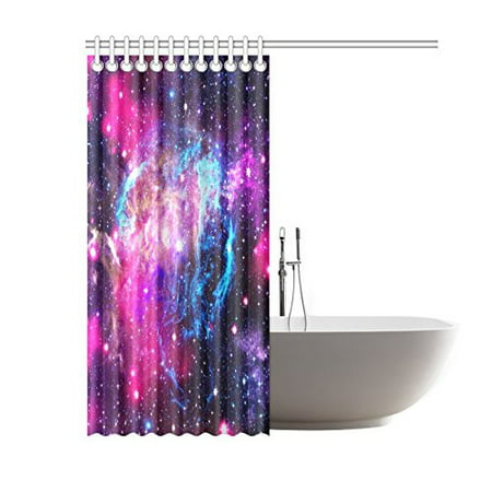 Pop Galaxy Space Custom Shower Curtain, Custom Printed Shower Curtain Canada