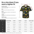 thumbnail image 5 of Pofeuu Rock Your Socks Print Hawaiian Shirt for Men Sleeves Casual Button Down Summer Beach Dress Shirts T-Shirts,3X-Large, 5 of 7