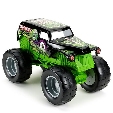 Hot Wheels Monster Jam Colossal Crusher Grave Digger Truck, Decal Version 2