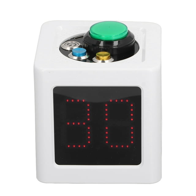 Professional Poker Shot Clock, Rechargeable Timer with HD Display, Portable Stopwatch for Casino Chess Tournament, 100-240V Power Supply