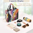 thumbnail image 5 of FORMRS Womens Corduroy Tote Bag Crossbody Shoulder Handbag with Pocket, Colorful Black, 5 of 7