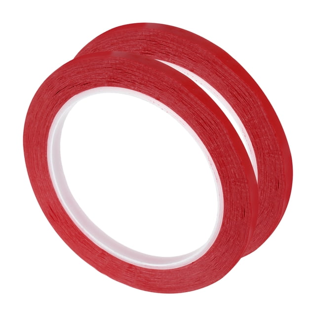 2 Rouleaux Rouges 0.26 Pouce x 72 Yards Ruban Électrique en Polyester pour Animaux Haute Température Chaleur 6.5mm x 66m