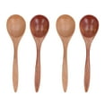 thumbnail image 1 of Wooden Soup Spoon,4pcs Wooden Soup Spoon Dinner Spoon Table Spoon Seamless Integration, 1 of 14