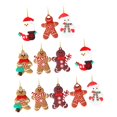 thumbnail image 2 of Decoración navideña colgante, decoración del de Navidad, diseño de escena, regalo de Navidad para decoraciones de guirnaldas, suministros para 12 piezas de hombre de jengibre, 2 of 10