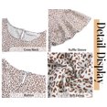 thumbnail image 6 of Dresses for Women Summer Casual Boho Dress Floral Print Ruffle Sleeve Midi Beach Dresses, 6 of 6