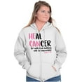 thumbnail image 5 of He Can Heal Cancer Religious BCA Zip Hoodie Sweatshirt Women Brisco Brands S, 5 of 6