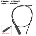 thumbnail image 3 of Car Engine Center Hood Release Cable Wire Black for BMW E60 E61 528i 530i 535i 51237184454, 3 of 5