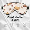 thumbnail image 3 of PAYOHTO Girls Kawaii Fox Soft Sleep Mask Comfort Pure Silk Eye Cover for Travel Office Camping, 3 of 7