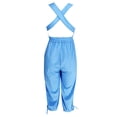 thumbnail image 7 of HUPOM Cropped Pants Women Pants Chinos High Waist Rise Full Straight-Leg Light Blue XL, 7 of 7