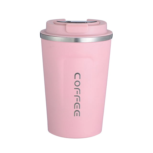 Graflsoa Touch-Sensitive Smart Temperature Display Stainless Steel Vacuum Insulated Travel Mug - Pink, 380ml, Portable for Car, Office, Home Use