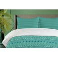 thumbnail image 4 of Ambesonne Tribal Duvet Cover Set, Geometric Folk Art Pattern, 2-Calking, Seafoam and Multicolor, 4 of 7