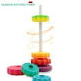 thumbnail image 5 of Lbaibb (1 Unidad) Juguetes Giratorios Apilables Juguetes Giratorios Plástico Abs Y Diseño De Arco Iris De Color Se Centran En Los Niños Juguetes Educativos E Interactivos Apilables Adecuados para Rega, 5 of 5