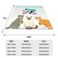 thumbnail image 3 of Bingfone Pet Care Grooming Print Flannel Fleece Blanket Throw Blanket for Bed,Sofa,Couch,Travel,Camping(40"x30" ), 3 of 8
