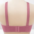 thumbnail image 3 of Bras,Women'S Plus Size Wirefree Adjustable Support Embroidered Soft Cup Bralette,Thin Comfort Everyday Wear,Breathable Stretch Casual Bra Purple Lace Running Sports Bra (44,Watermelon Red) ZMTing, 3 of 4