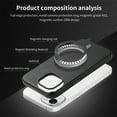 thumbnail image 5 of for iPhone 13 Pro Magnetic Case, Compatible with Mag-Safe, Classic PU Leather Hybrid Phone Case, Anti-Scratch Microfiber Lining, Slim Shockproof Protective Cover for iPhone 13 Pro, Black, 5 of 10